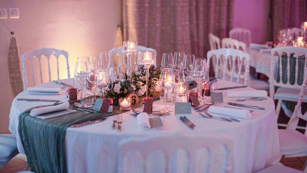 decoration mariage au chateau de candie chambéry