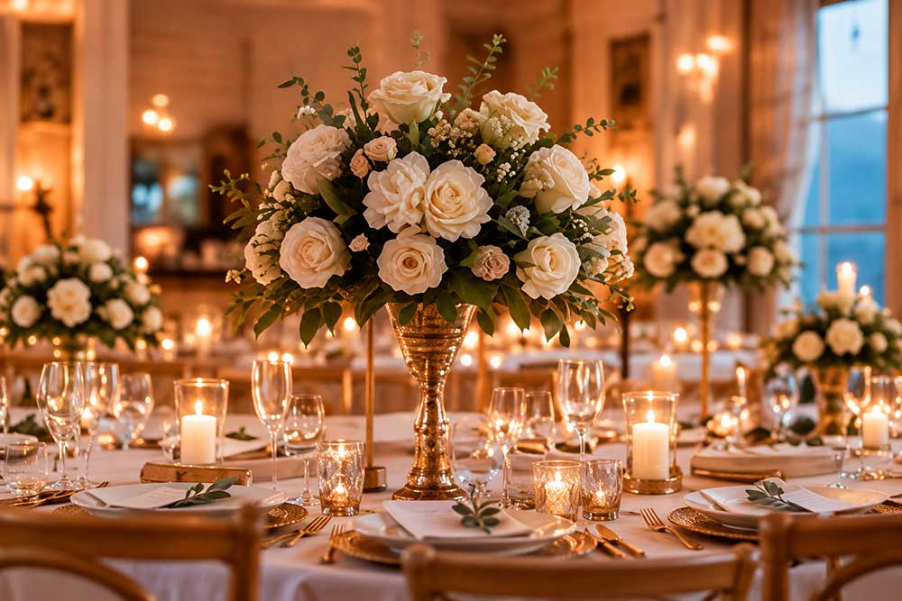 Une table de mariage décorée avec goût à Annecy en Haute-Savoie