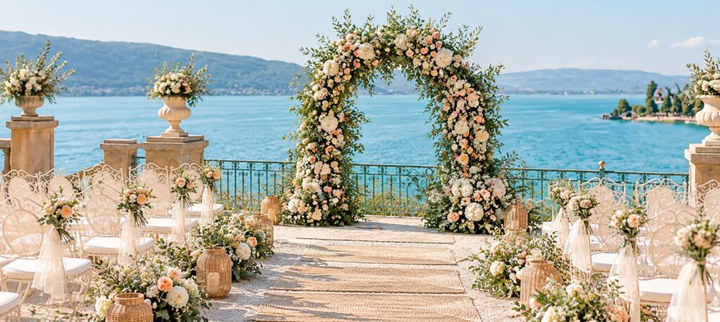 decoration mariage au palace de menthon cérémonie laique
