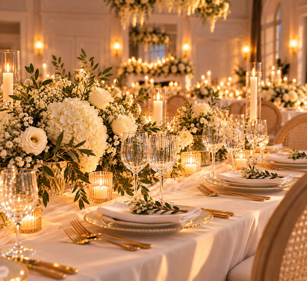 decoration florale mariage au palace de menthon