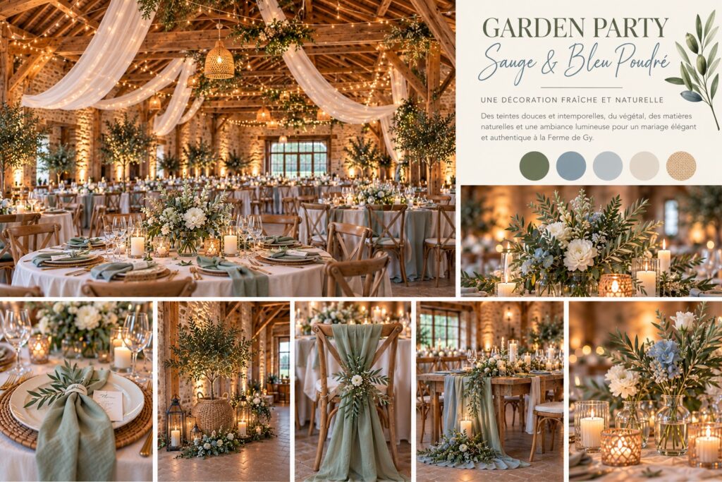 idee decoration mariage à la ferme de gy