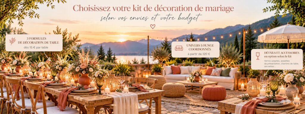 location décoration mariage Annecy et en haute savoie