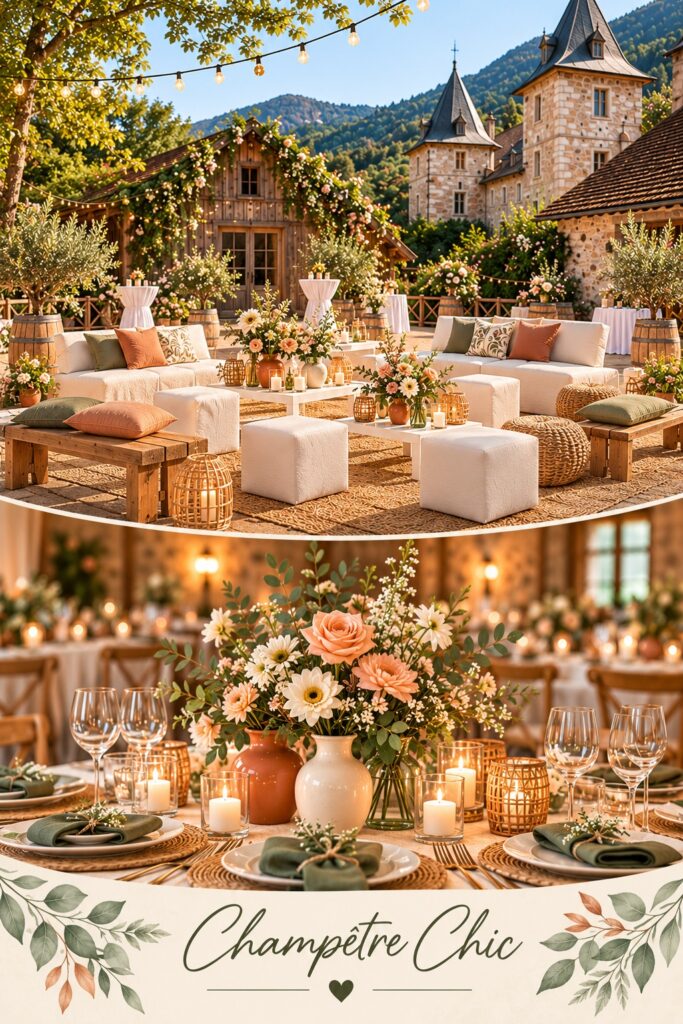 location décoration mariage Haute Savoie et Annecy thème champêtre
