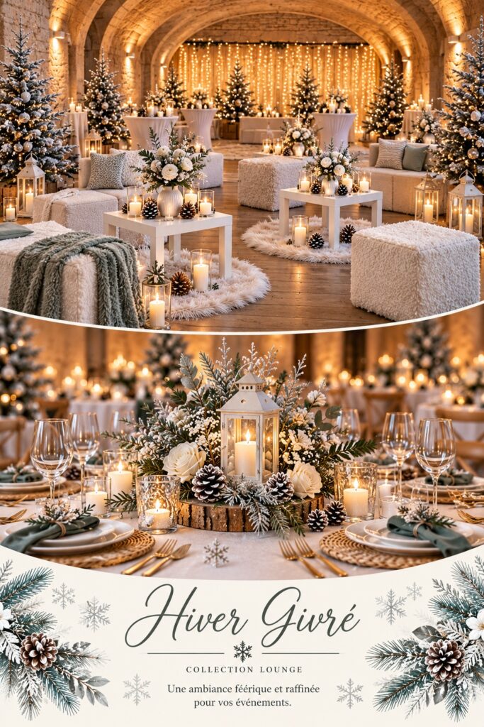 location décoration mariage haute savoie et Annecy thème hiver